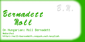 bernadett moll business card